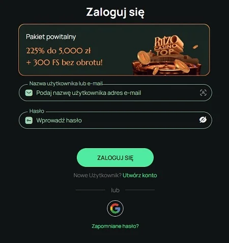 ritzo-casino-login