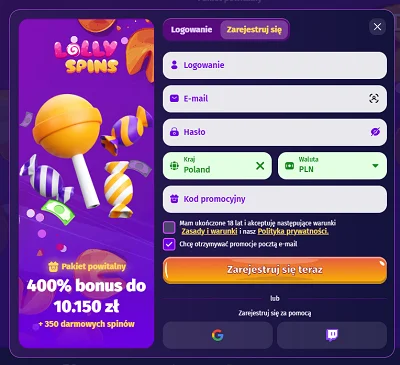 lolly-spins-casino-rejestracja